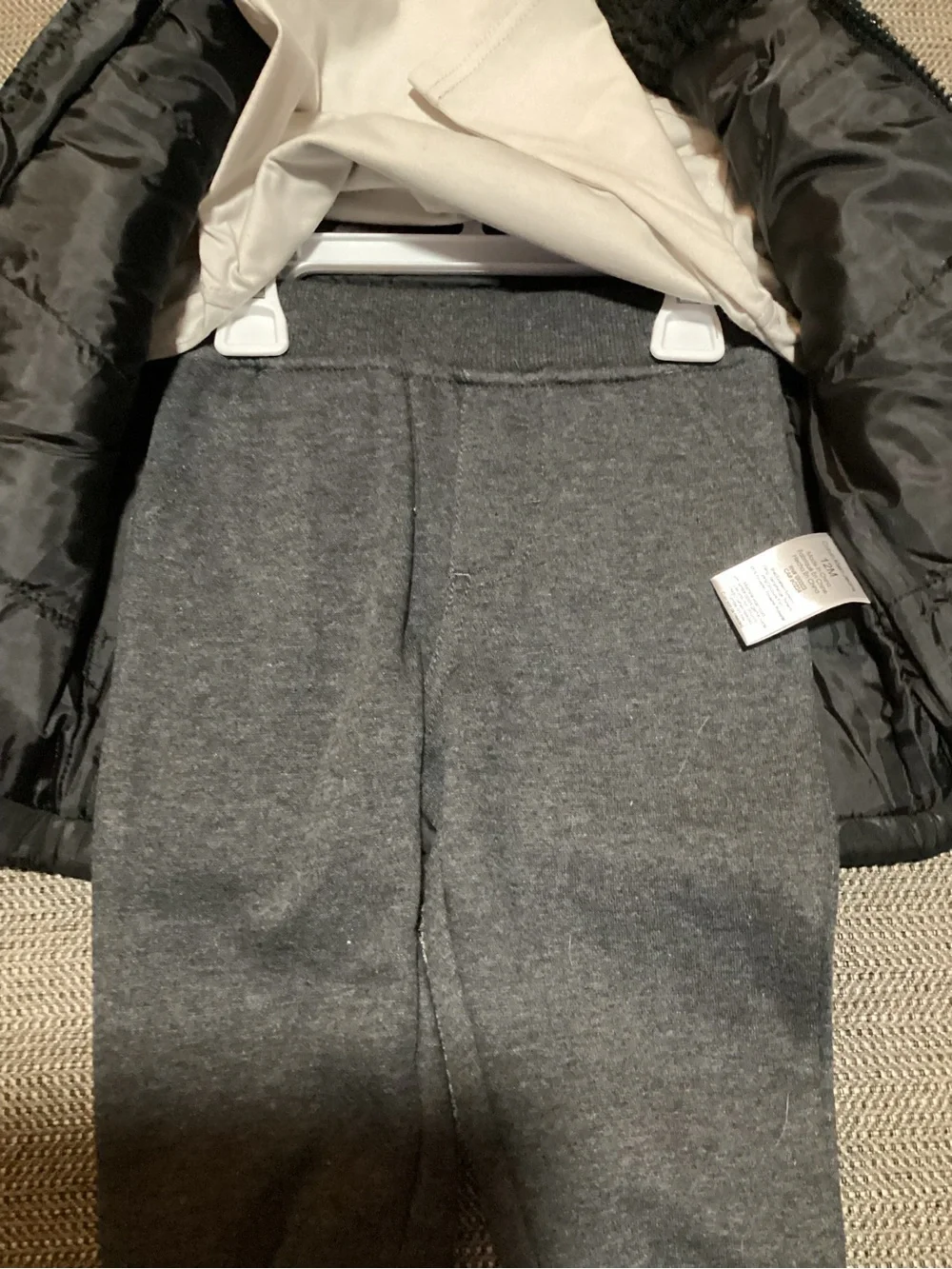 Calvin Klein Baby Boys 3-pc Set Vest Long Sleeve T-shirt Jogger Sweatpants 12M